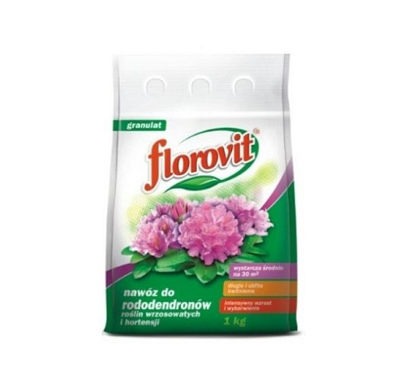 Удобрение цветочное Флоровит гранулир садовое для рододендронов, гортензий 3кг